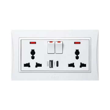 elbee - Double multi socket with USB - v1