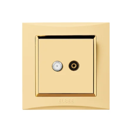 Ivory Gold - Satelite + TV Socket - 1000px X 1000px